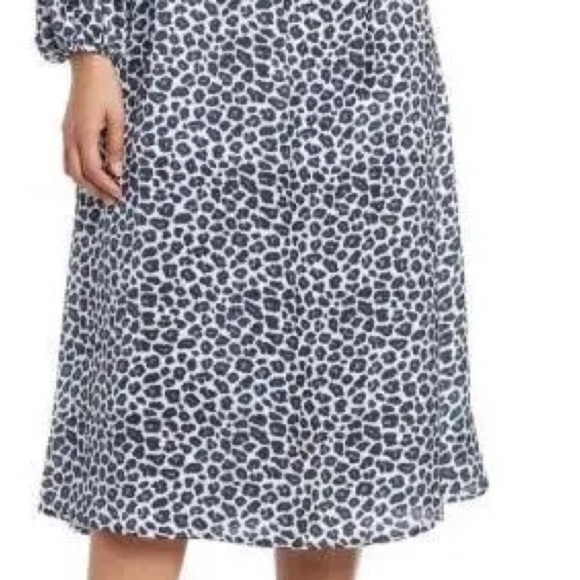One One Six New With Tags Black Animal Cheetah Print Silky Feel Material Dress - Picture 4 of 9